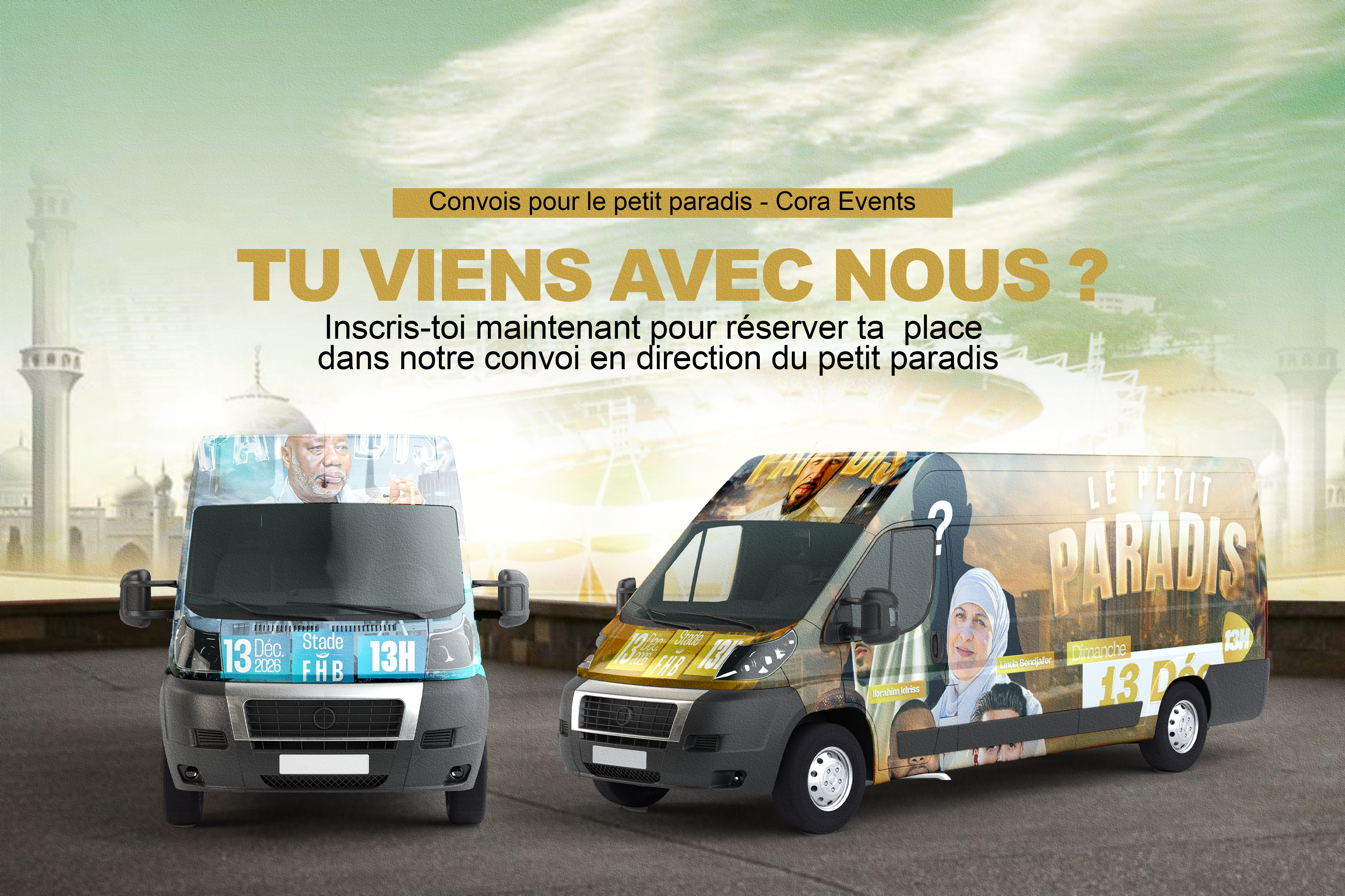 Affiche Officielle Convoi Petit Paradis CORA EVENTS